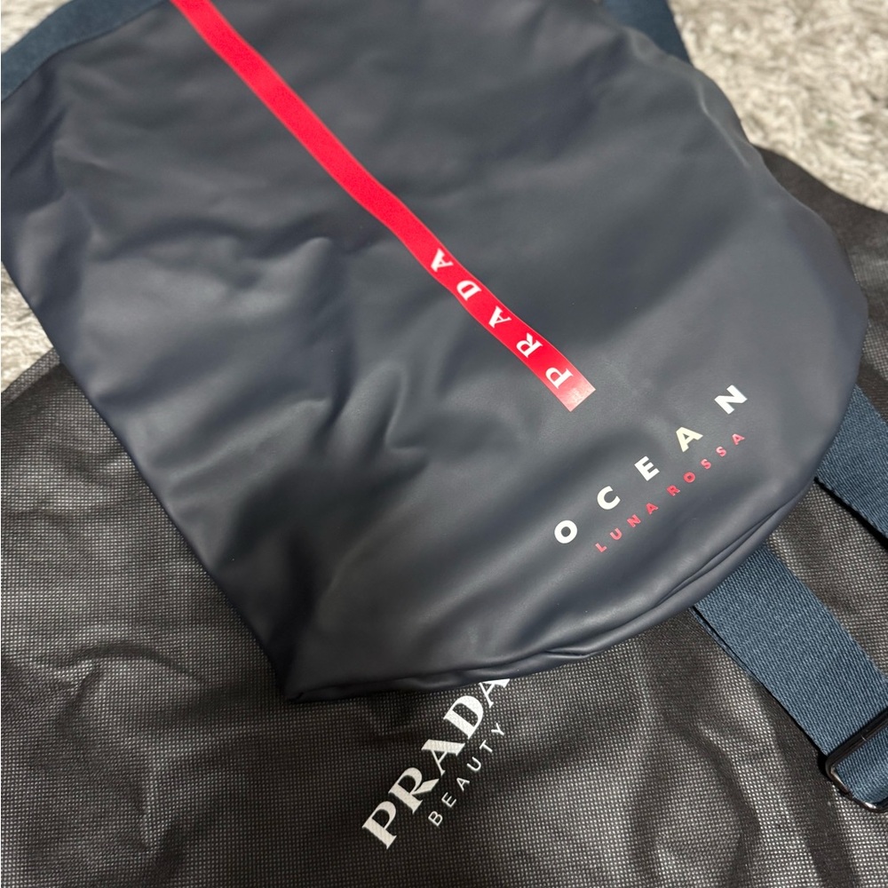 New !! Prada Navy Blue Backpack